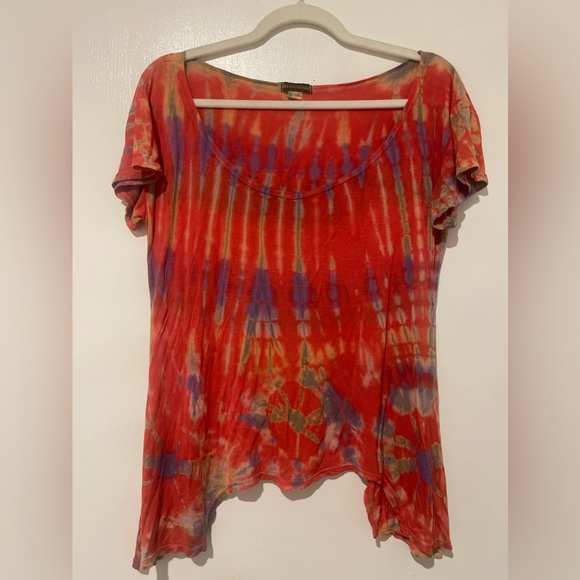 100% Rayon Tie Dye Top Women’s Size M - Picture 1 of 3